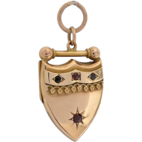antique shield locket