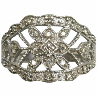 estate-9ct-white-gold-filigree-diamond-ring