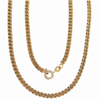 estate-9k-yellow-gold-curb-necklace