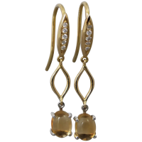 handmade-18k-gold-cabochon-citrine-diamond-dangle_earrings