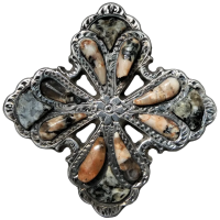 victorian-c1870-scottish-aberdeen-granite-quartrefoil-brooch