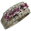 vintage-mid-century-three-row-ruby-diamond-ring