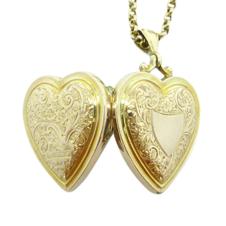 /necklaces-pendants/9ct-Rose-Gold-Antique-Edwardian-Engraved-Heart-Locket-with-Necklace-750-1